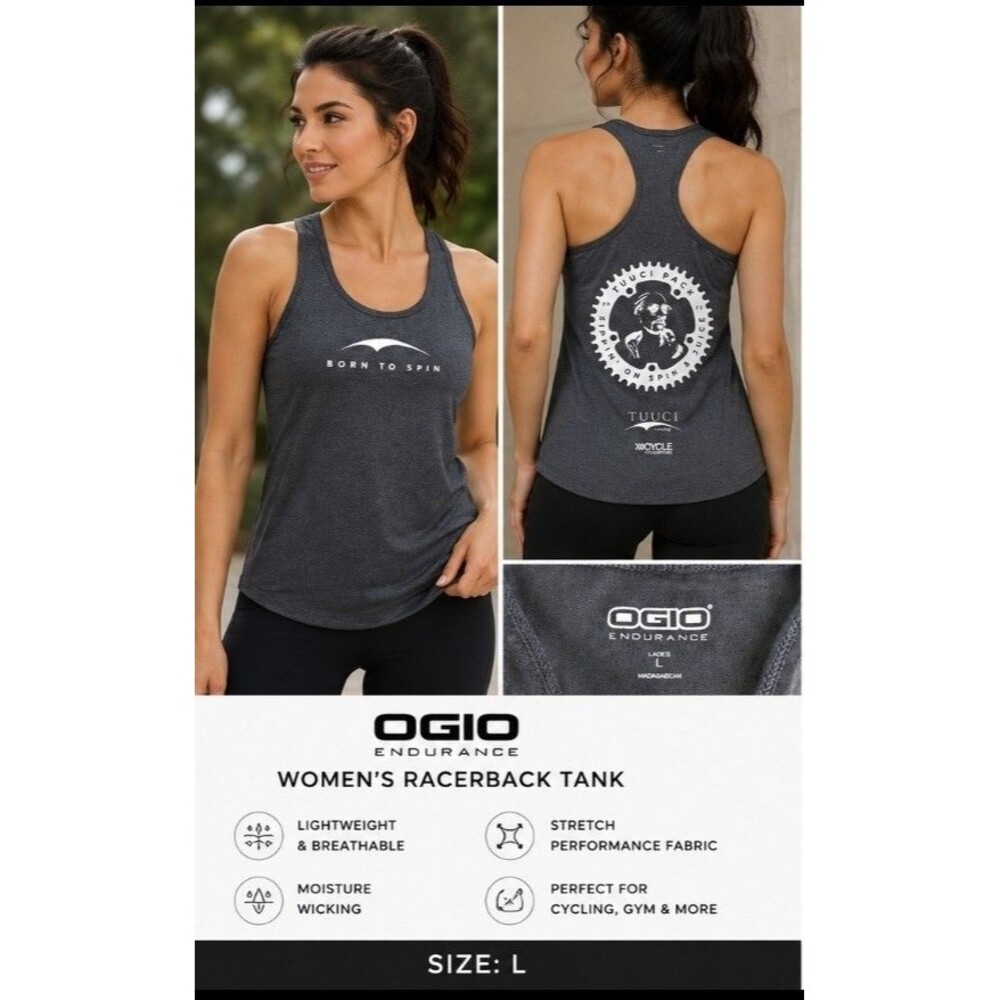 OGIO Endurance "Born to Spin" Women's Performance Tank Top